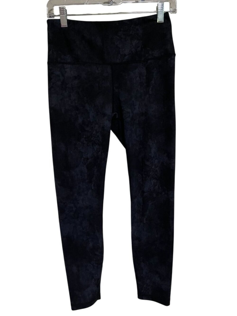 90 Degree By Reflex High-Waisted Black Camo Ankle Leggings Womens M Activewear